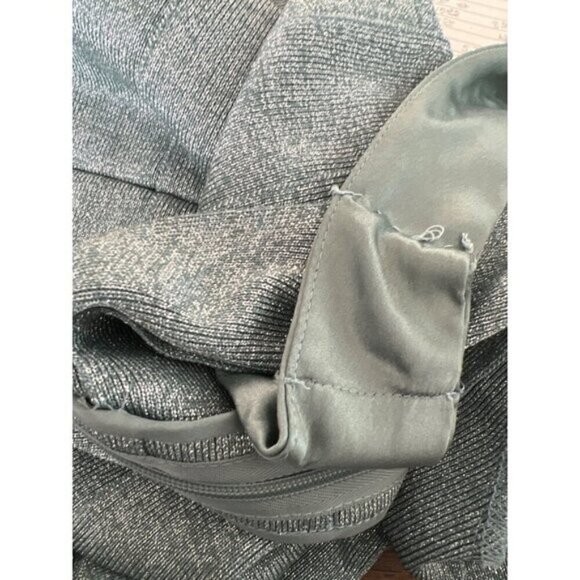 CARMEN MARC VALVO Crystal Embellished Bandage Bodycon Dress Blue Sz L EUC - Picture 4 of 5